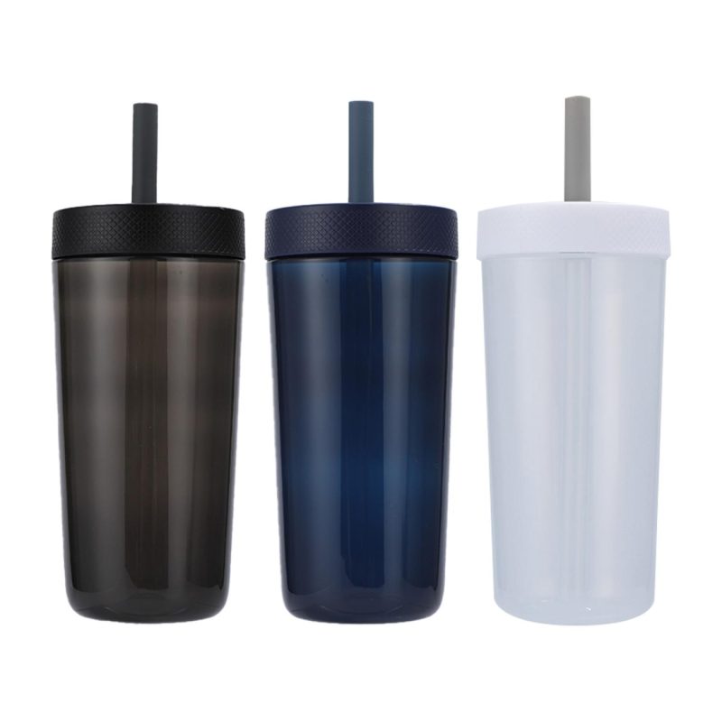 Havana 22 oz Recycled Polypropylene Tumbler with Silicone Straw-1