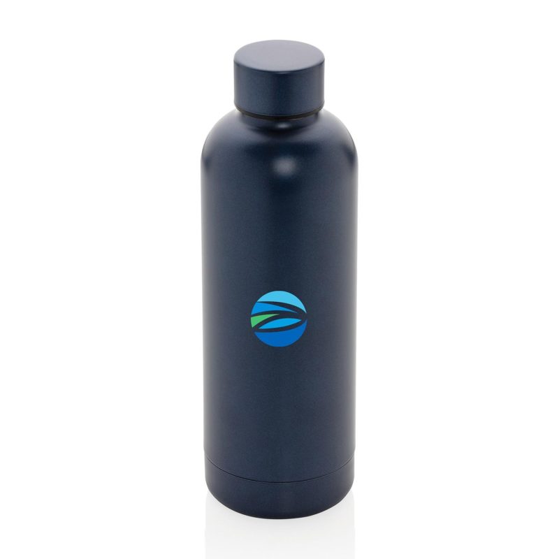 Impact Recycled Stainless Steel Vacuum Bottle - Blue-3