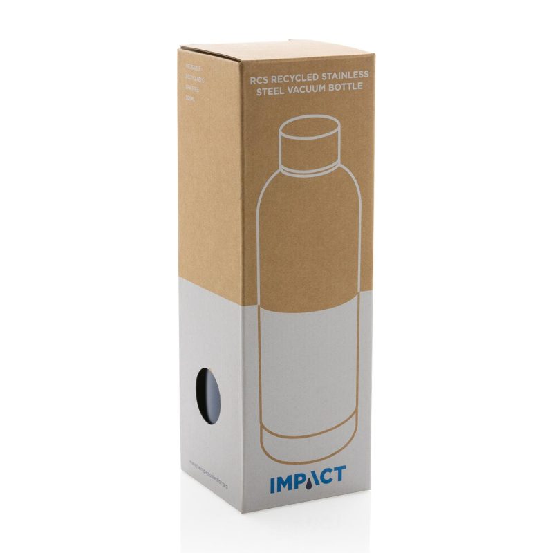 Impact Recycled Stainless Steel Vacuum Bottle - Blue-6