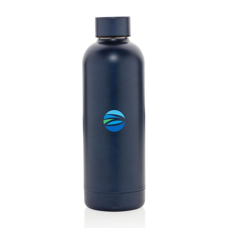Impact Recycled Stainless Steel Vacuum Bottle - Blue-1
