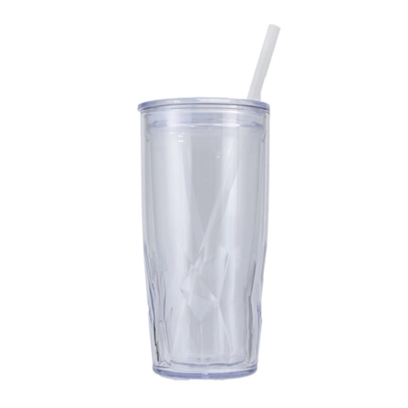 Luster 16 oz Recycled Acrylic Straw Tumbler-3