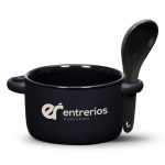 Merritt Soup Mug & Spoon - 12oz - Deep Etch-1