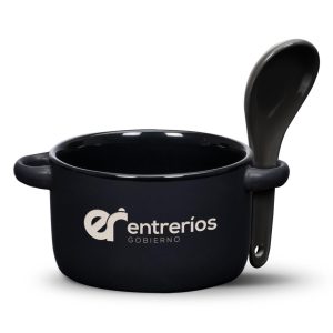 Merritt Soup Mug & Spoon - 12oz - Deep Etch-1