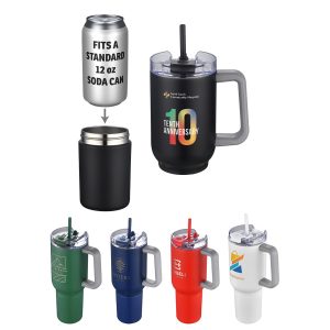 Novo Combo 20 oz Vacuum Insulated Stainless Steel Mug and Screw-On 12 oz Ca-1