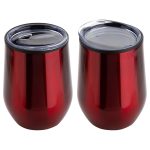 Onyx 12 oz Stainless Steel/Polypropylene Wine Goblet-8