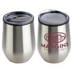 Onyx 12 oz Stainless Steel/Polypropylene Wine Goblet-9