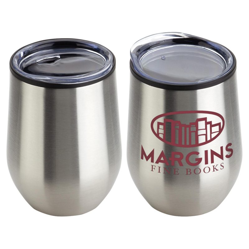 Onyx 12 oz Stainless Steel/Polypropylene Wine Goblet-9