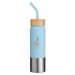 Playa 24 oz Stainless Steel Tumbler With Bamboo Lid-1