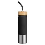 Playa 24 oz Stainless Steel Tumbler With Bamboo Lid-3