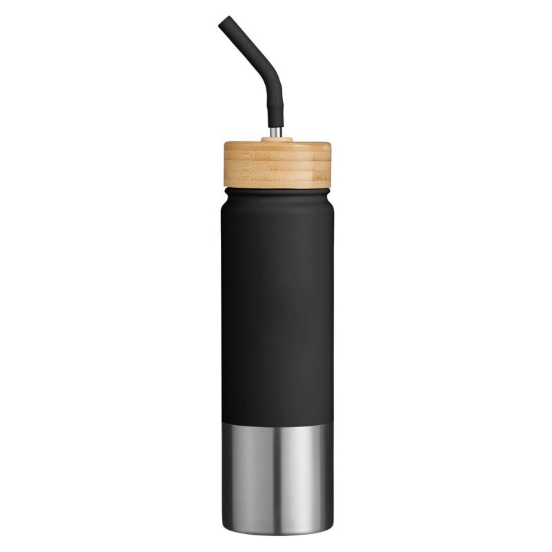 Playa 24 oz Stainless Steel Tumbler With Bamboo Lid-3