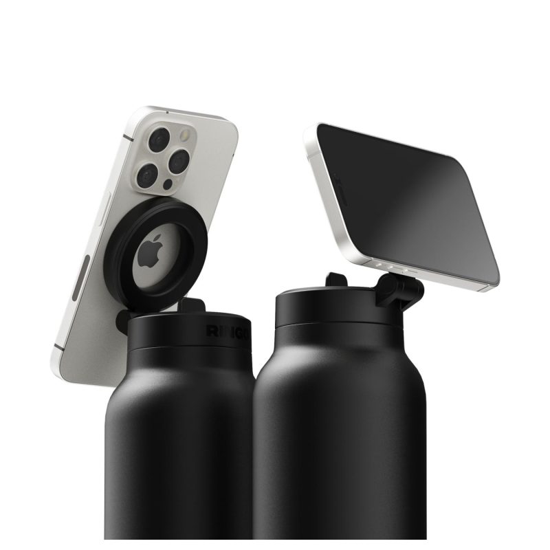 RINGO Pro Water Bottle with Magnetic Booster Ring - 24 Oz. - Black-9