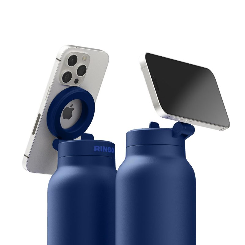 RINGO Pro Water Bottle with Magnetic Booster Ring - 24 Oz. - Blue-5