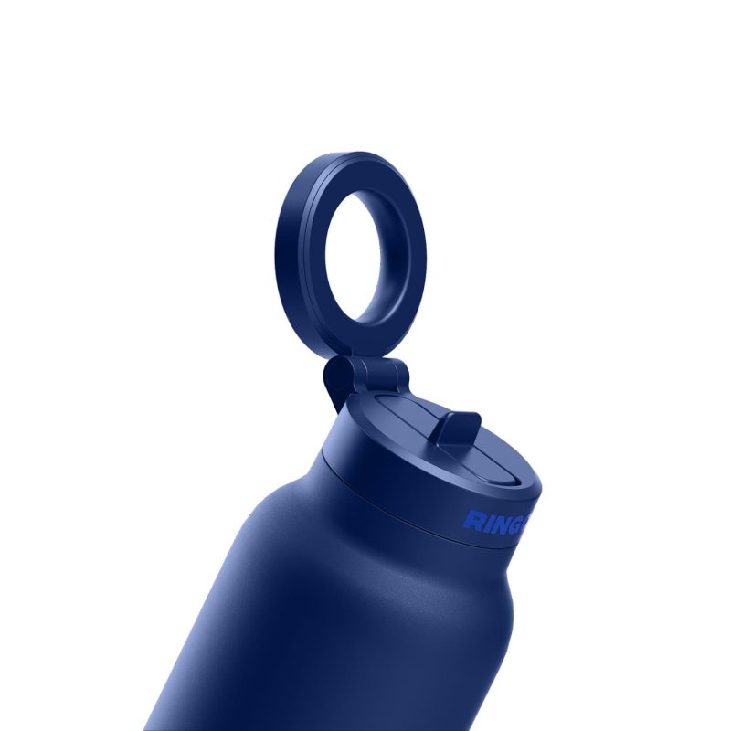 RINGO Pro Water Bottle with Magnetic Booster Ring - 24 Oz. - Blue-7