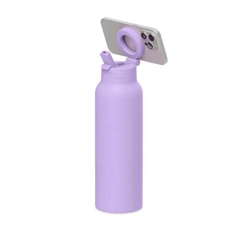 RINGO Pro Water Bottle with Magnetic Booster Ring - 24 Oz. - Lilac-2