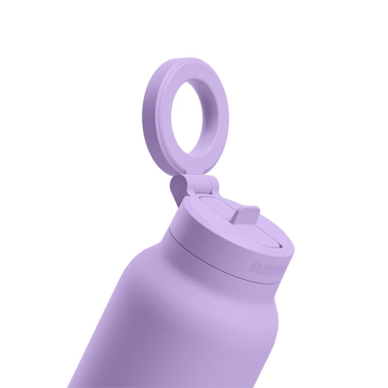 RINGO Pro Water Bottle with Magnetic Booster Ring - 24 Oz. - Lilac-9