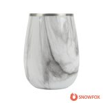 Snowfox 13.5 oz. Vacuum Insulated Marble Finish Pinot Noir Wine Glass-2