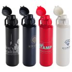 Switchback 27 oz RPET Bottle with Snap-Top Lid & Carabiner-1