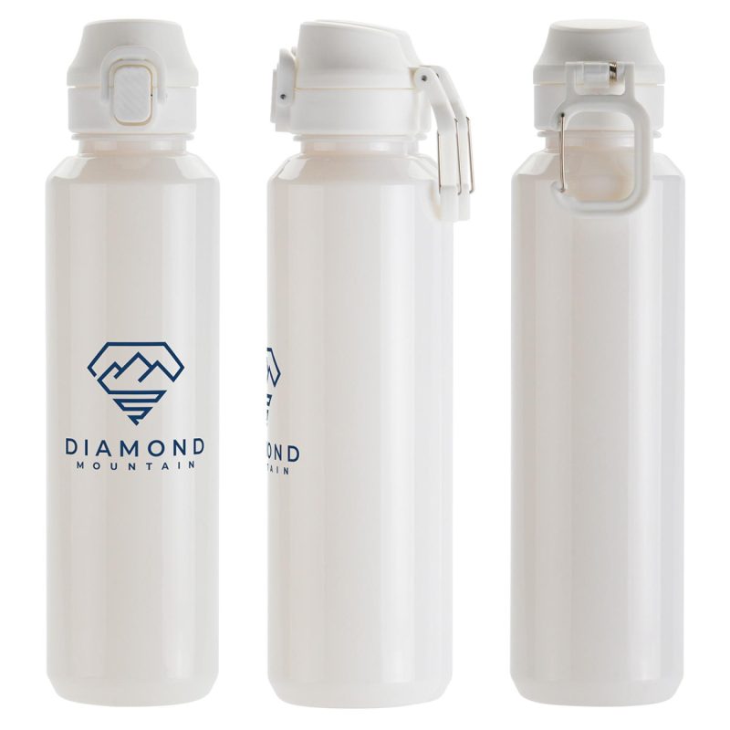 Switchback 27 oz RPET Bottle with Snap-Top Lid & Carabiner-9