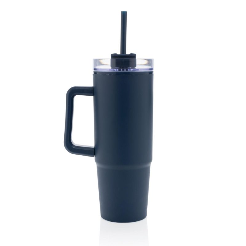 Tana Plastic Tumbler with Handle 900ML - Navy-2