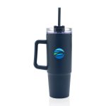 Tana Plastic Tumbler with Handle 900ML - Navy-1