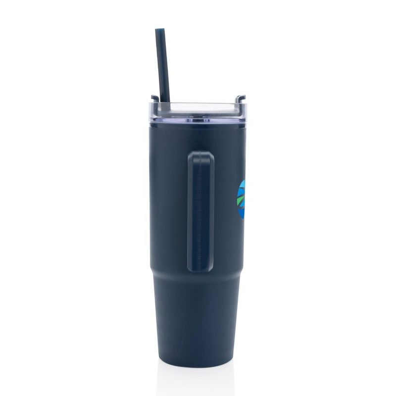 Tana Plastic Tumbler with Handle 900ML - Navy-5