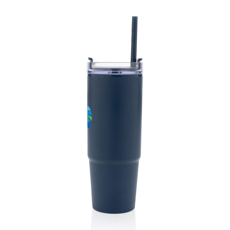 Tana Plastic Tumbler with Handle 900ML - Navy-6