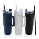 Tana Plastic Tumbler with Handle 900ML - Navy-7