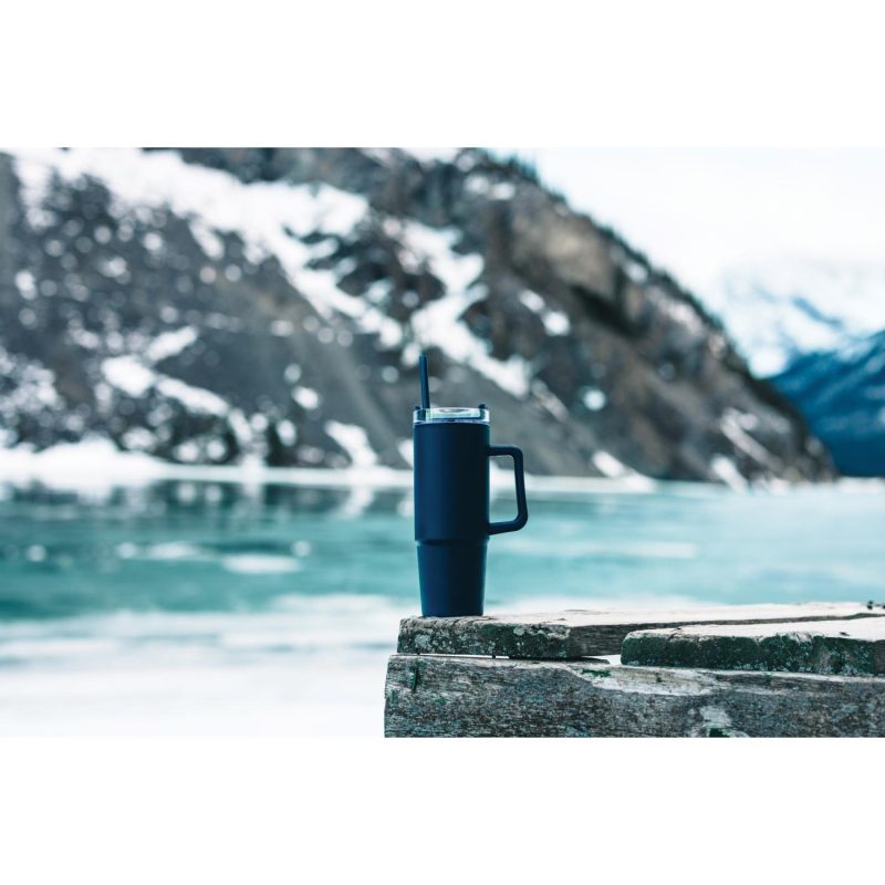 Tana Plastic Tumbler with Handle 900ML - Navy-10