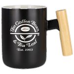 Tokyo 12 Oz Ceramic Mug with Wooden Handle-8
