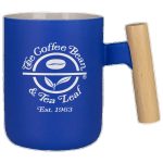 Tokyo 12 Oz Ceramic Mug with Wooden Handle-9