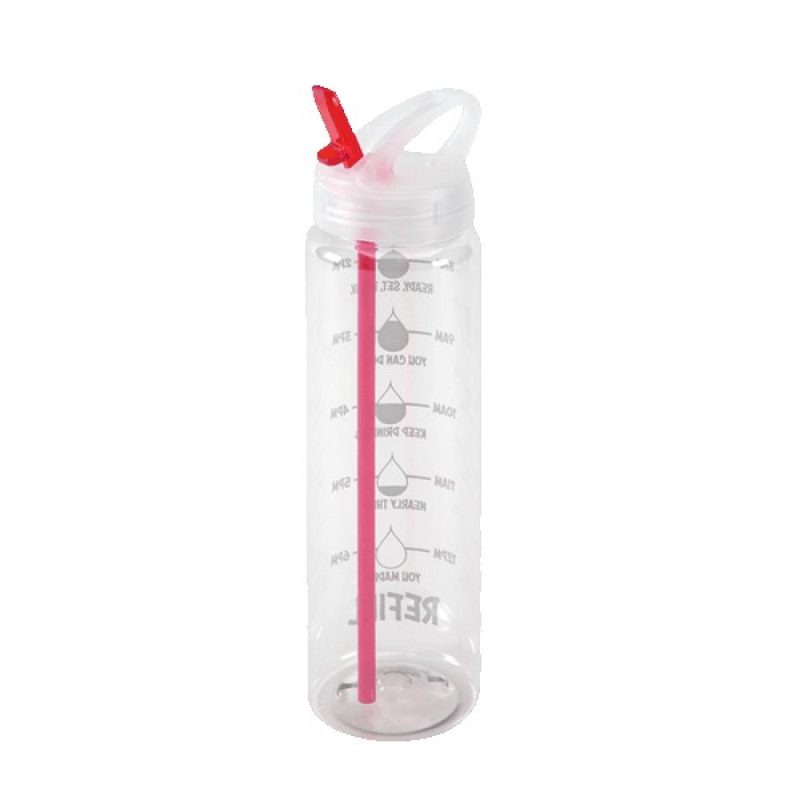 Water Bottle with Flip Up Spout & Hydration Mark - 32 Oz.-2