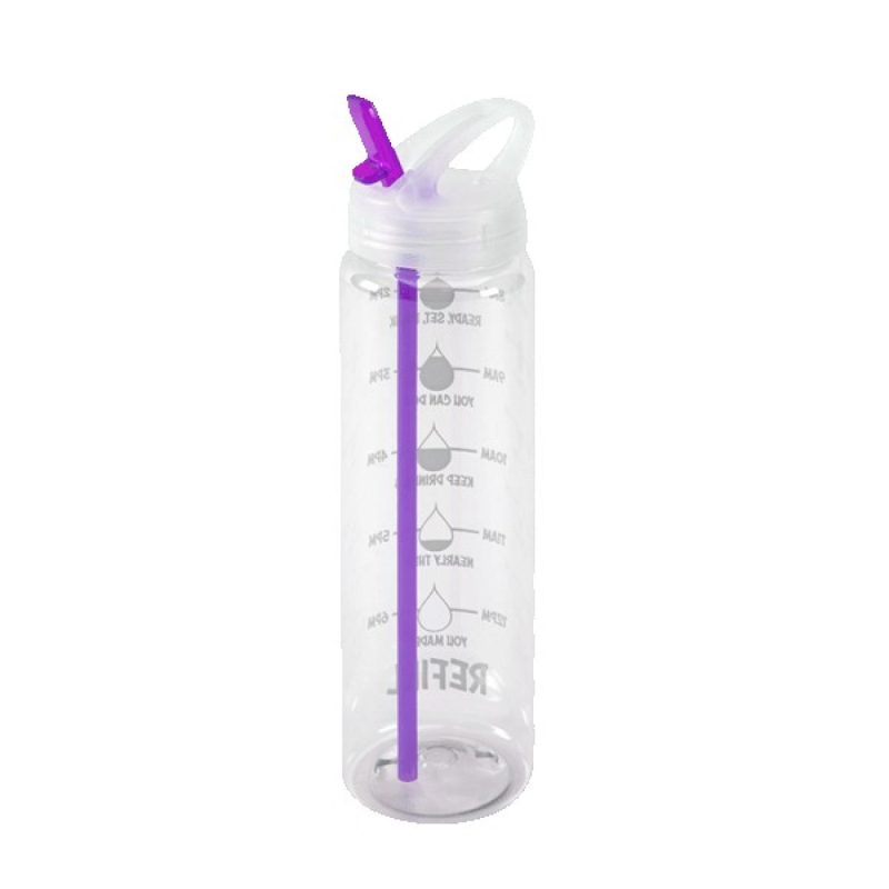 Water Bottle with Flip Up Spout & Hydration Mark - 32 Oz.-4