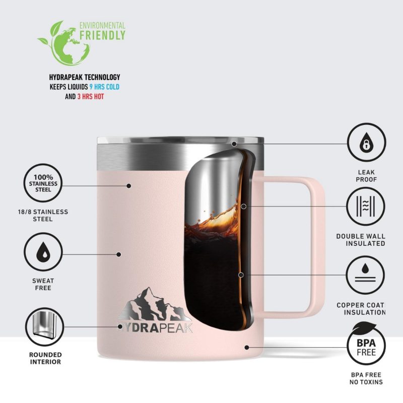 14 oz Hydrapeak® Stainless Steel Insulated Camping Mug-3