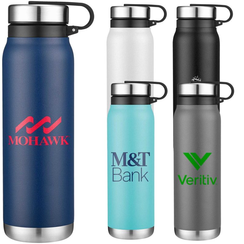 20oz. Stainless Steel Water Bottle with Carry Handle-1