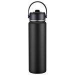 27oz. Stainless Steel Thermal Water Bottle with Flip Straw & Silicone Base-6