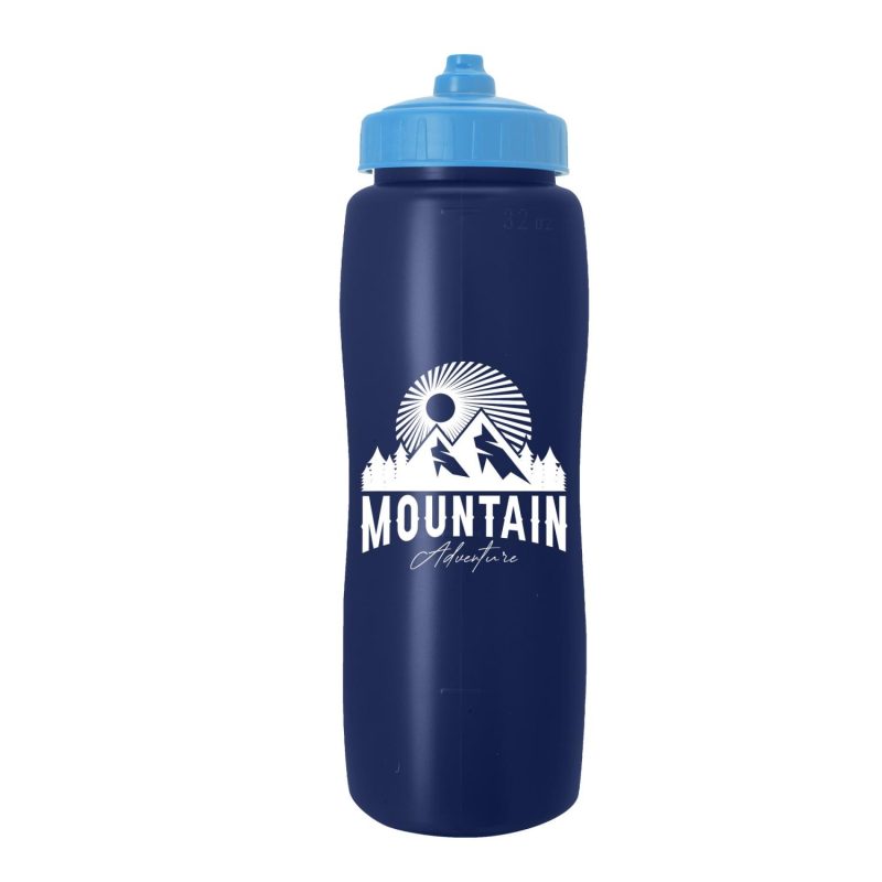 Garyline® Curve Sport Bottle with Mighty-Shot Valve Lid - 32 oz.-3