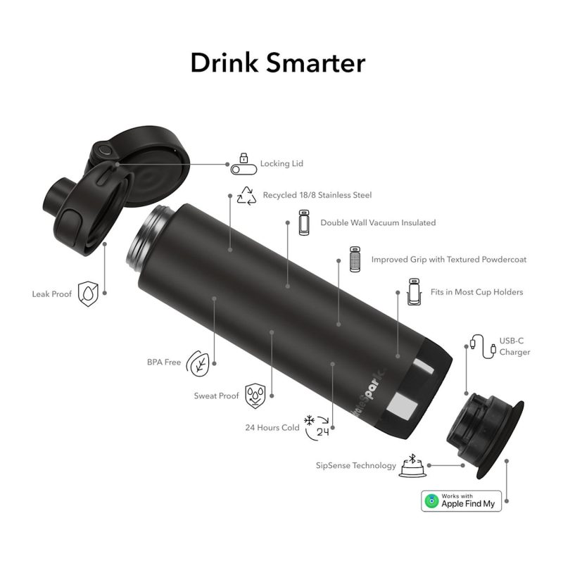 HidrateSpark PRO 2 – 21 oz Smart Bottle with Chug Lid-3