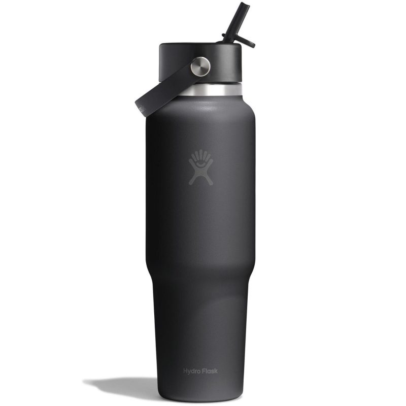 Hydro Flask 40 oz. Wide Mouth Travel Bottle w/Flex Straw Cap-1
