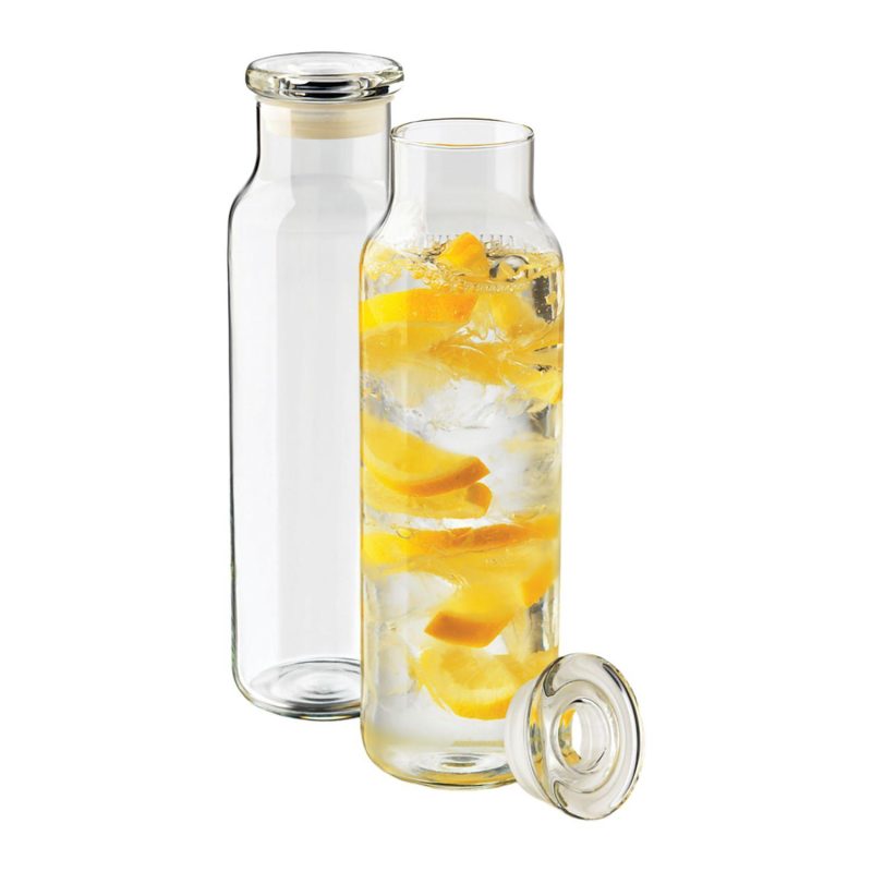 Libbey 24 oz Glass Water Bottle with Press-On Lid-4