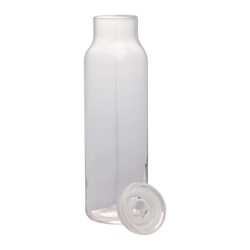 Libbey 24 oz Glass Water Bottle with Press-On Lid-5