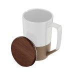 Rochester 15oz Two-Tone Ceramic Mug w/Wood Lid-10
