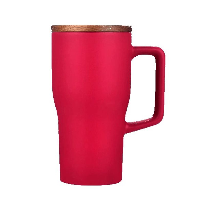 Winchester 18 oz Ceramic Mug w Wood Lid-5