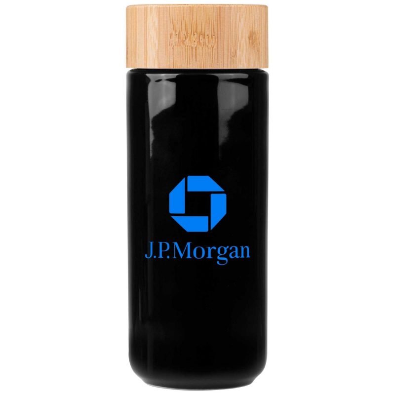 10oz. Double-Wall Ceramic Bottle with Bamboo Screw-Top Lid-3