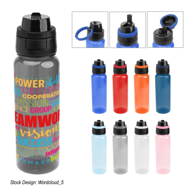 32 Oz. Full Color Pop Sip & Chug Rpet Bottle-1