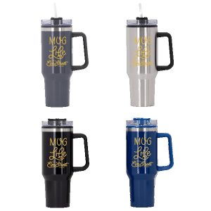 Behemoth 40 oz. Hugo Plastic Interior Stainless Steel Travel Mug-1