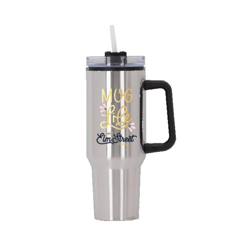 Behemoth 40 oz. Hugo Plastic Interior Stainless Steel Travel Mug-8