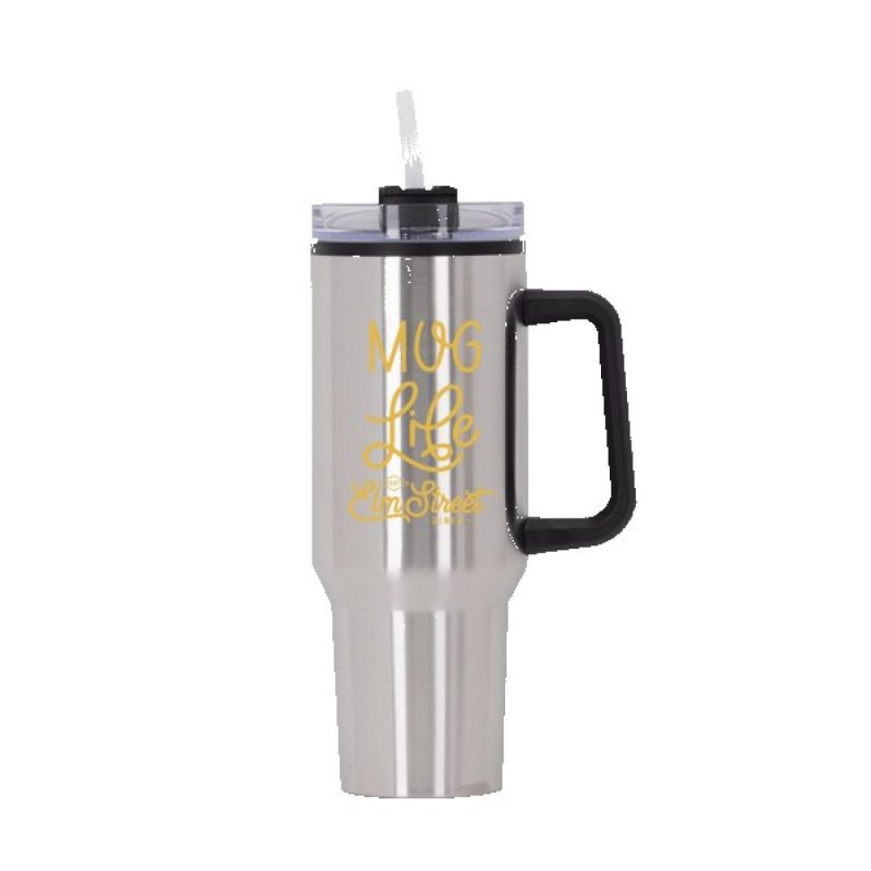Behemoth 40 oz. Hugo Plastic Interior Stainless Steel Travel Mug-9