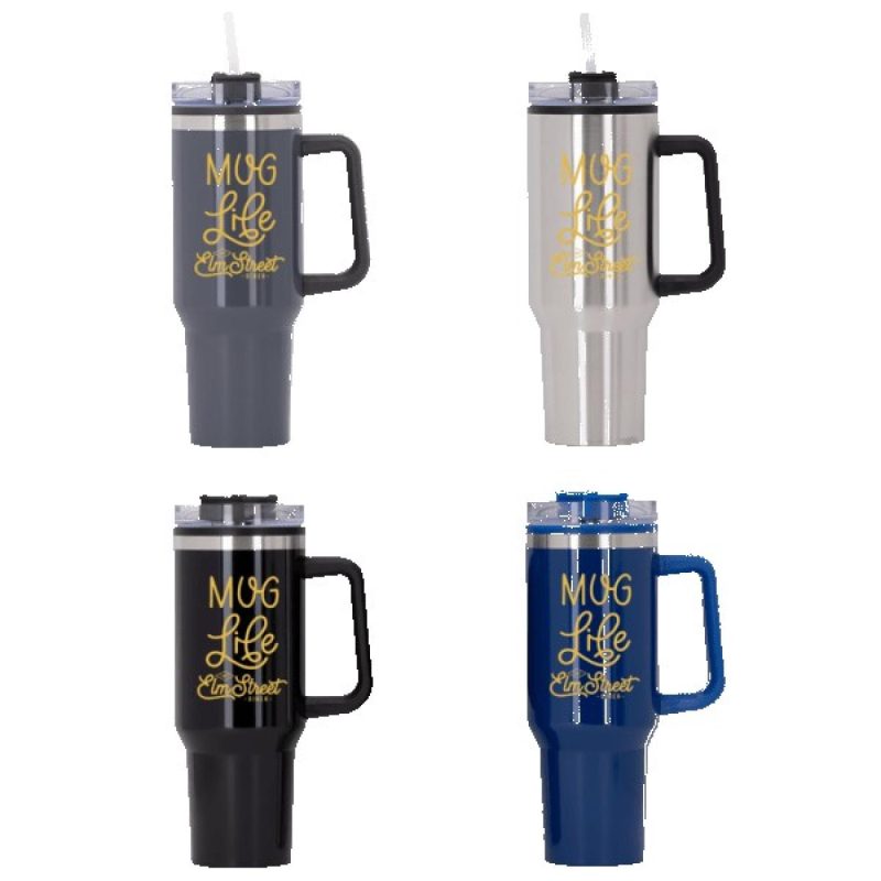 Behemoth 40 oz. Hugo Plastic Interior Stainless Steel Travel Mug-1
