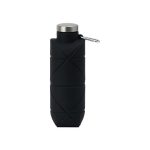 Clix Collapsible Silicone Bottle w/ Carabiner - 23 Oz. - Black-2