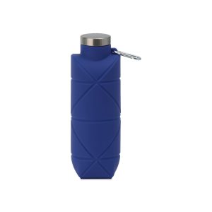 Clix Collapsible Silicone Bottle w/ Carabiner - 23 Oz. - Royal Blue-1